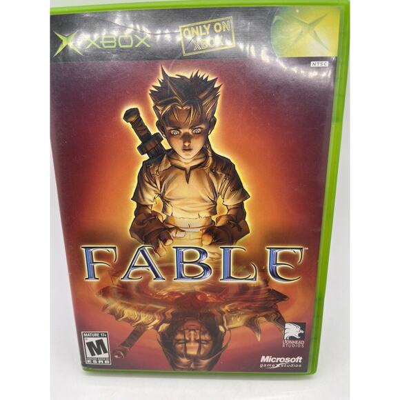 Fable 1 (2004) Black Label Original Microsoft XBox Complete w/Manual - Picture 2 of 9